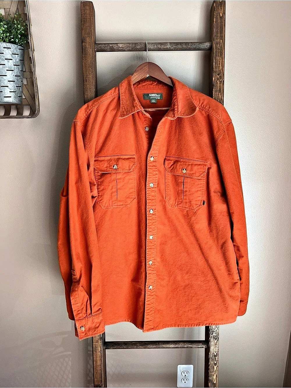 Gander MTN Men's Cotton Button Down Heavy Weight Flannel Size XLT
